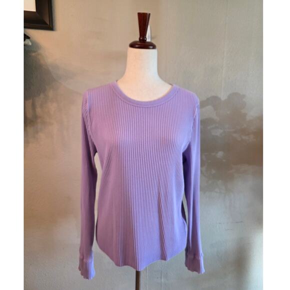 aerie Tops - Aerie Women's Fireside Long Sleeve Cotton Crewneck Top SZ XL Stretch
